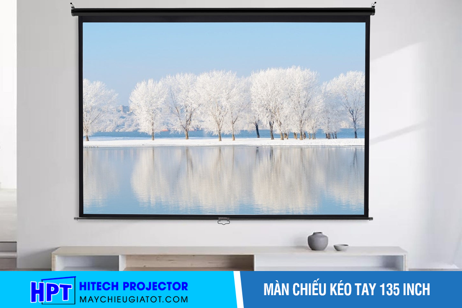 Màn chiếu kéo tay 135 inch chính hãng Apollo, Dalite